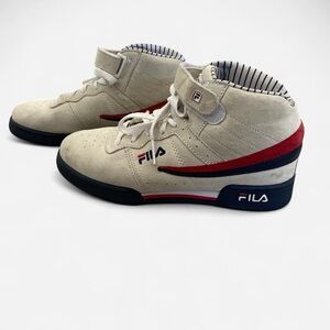 Vintage Suede Fila Chunky High-Top Sneakers